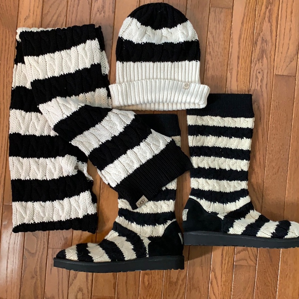 UGG boot scarf hat SET